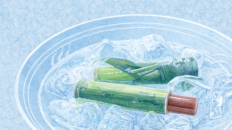 〈 今月の表紙 〉あおい香りを纏った、夏の水菓子。 - VOL.64（2024年8月発行号）