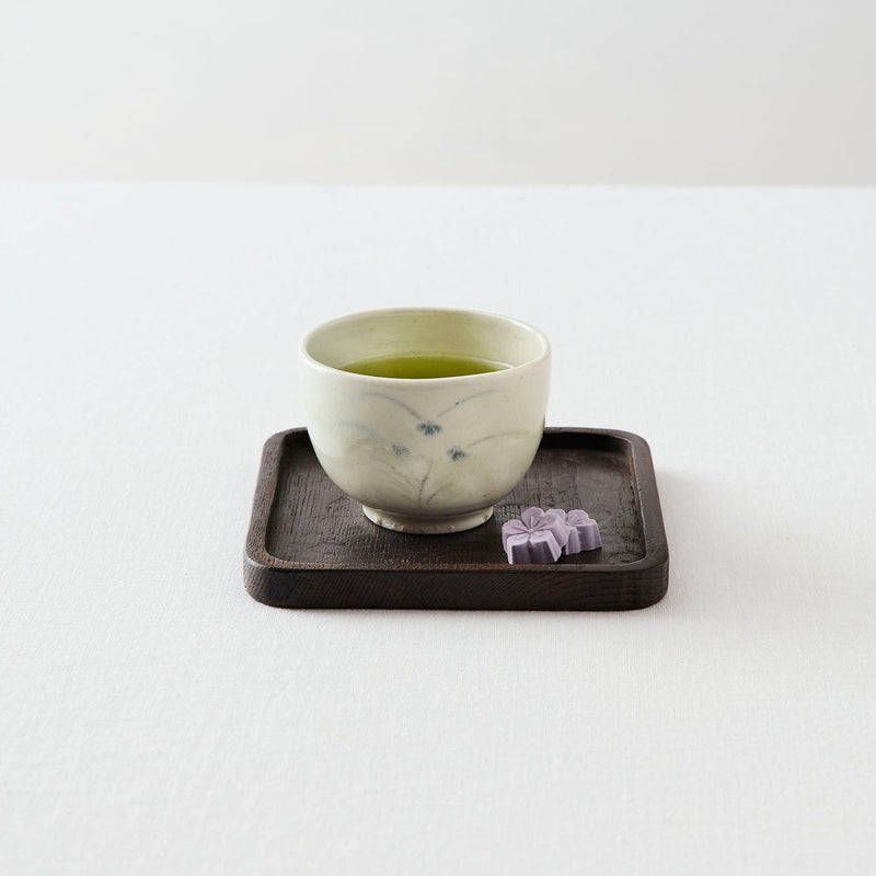 タナカシゲオ 青花秋草文盃（約70ml）