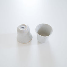 画像をギャラリービューアに読み込む, 安齋新・厚子 白磁ねじり杯
